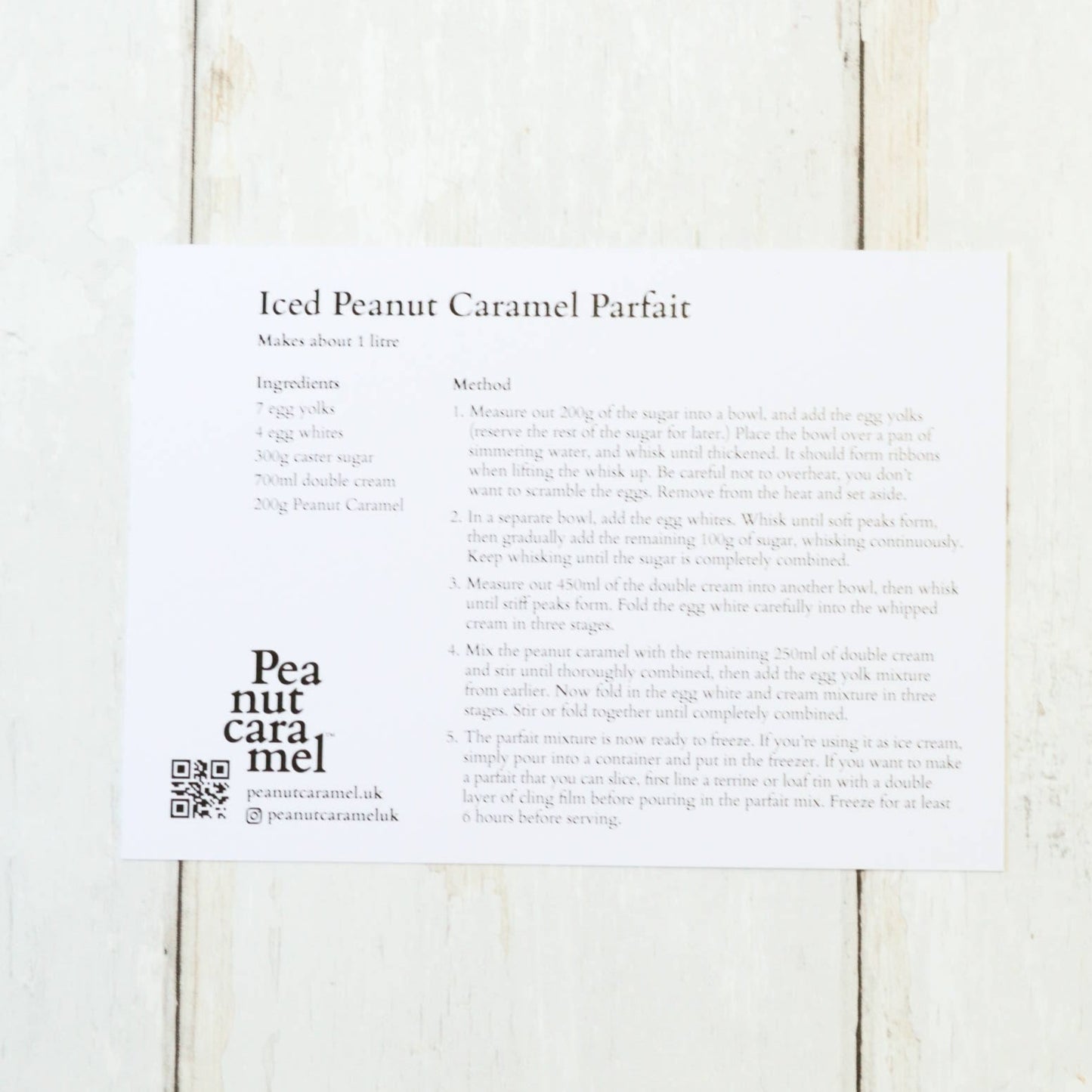 Iced Parfait Recipe Card